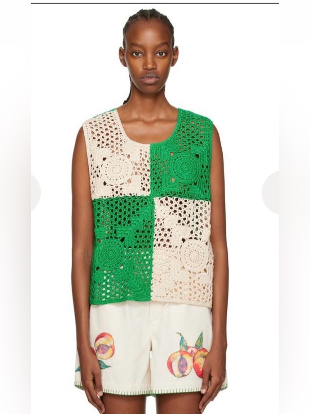 BODE Doutone crochet tank XL